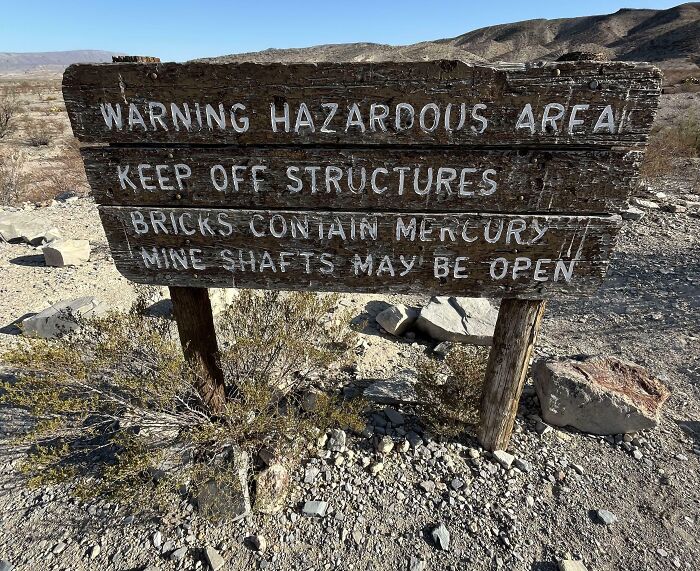 Second Scariest Sign In Texas’ Big Bend National Park