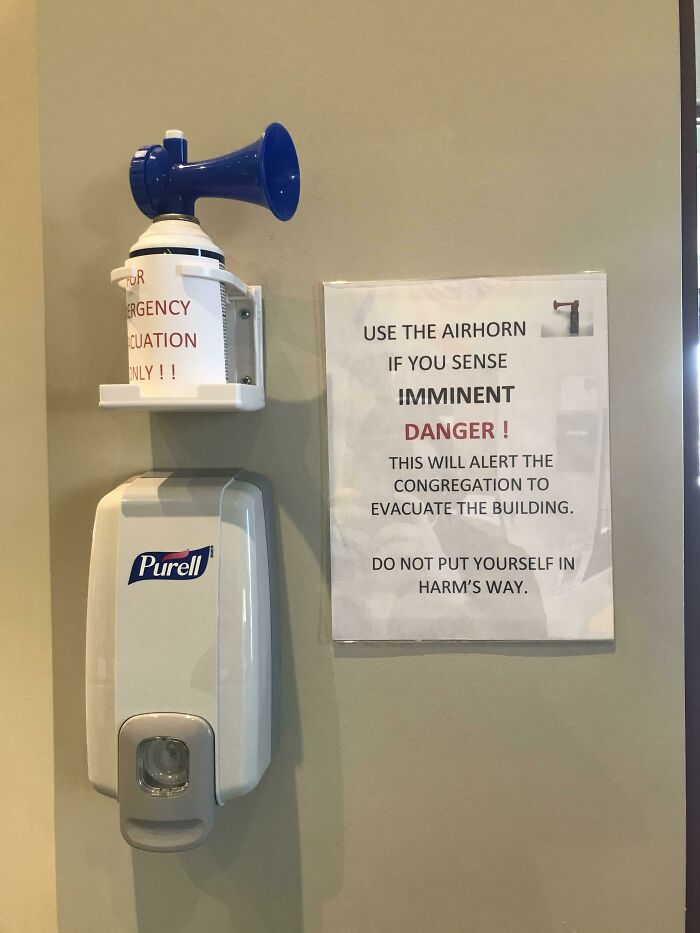 Church Entrance Sign That’s Surprisingly Dark