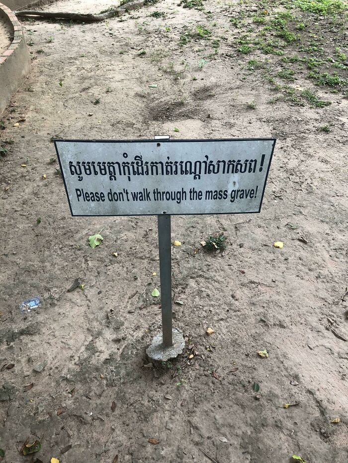 Casual Warning From Cambodia: ‘Don’t Do That’