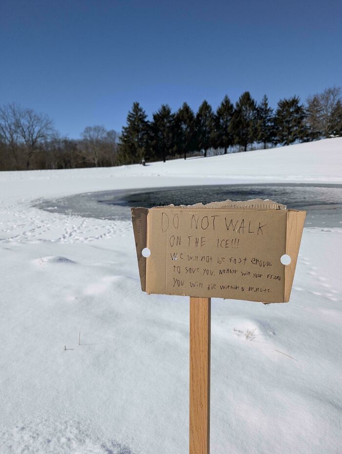 Ice Warning: Don’t Walk On Thin Ice, Genius