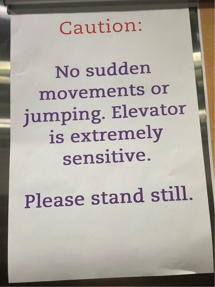 This Sign Makes Stairs Look Like The Safer Option