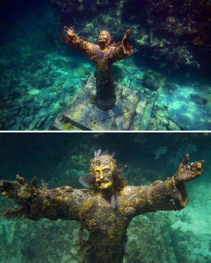 Christ of the Abyss: A 9-Foot Jesus Statue Underwater in Florida