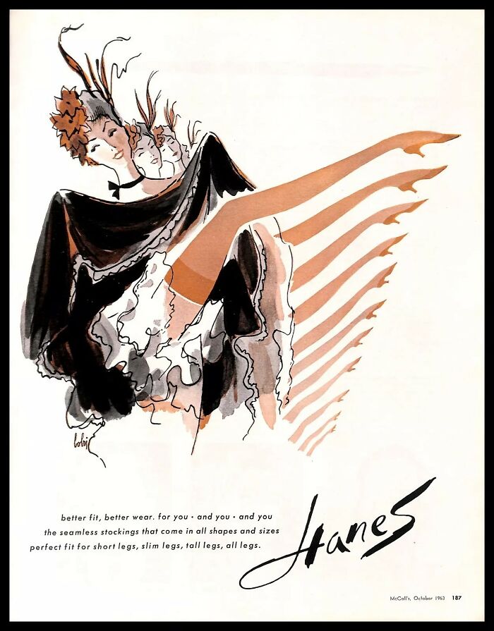 1963 Seamless Stockings That Look Fancy AF