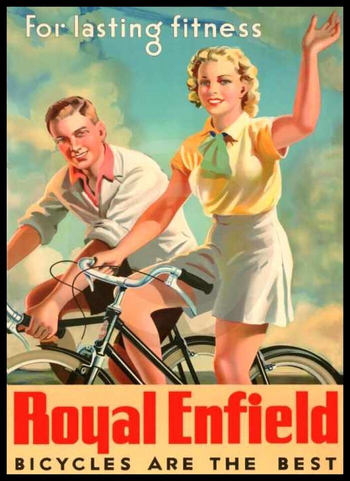 1930’s Royal Enfield Bicycle Poster—ART!