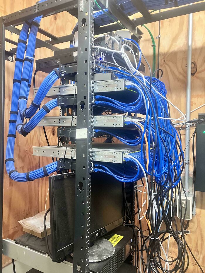 My Multi-Million Dollar School's Server Rack... Oh Boy.
