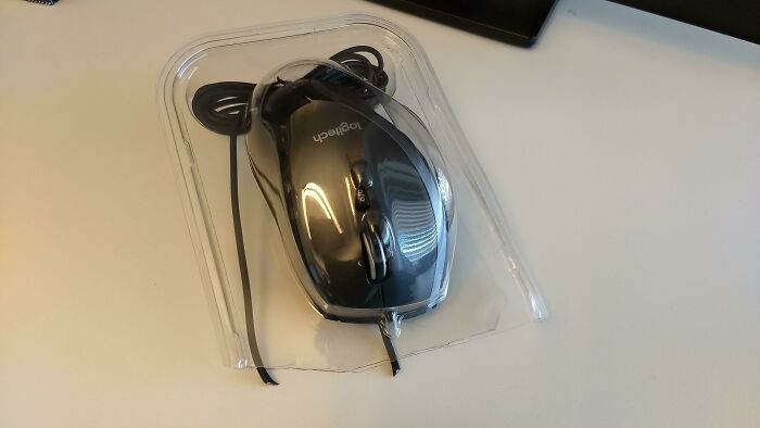 Co-worker Couldn't Wait To Open Her New Mouse... This Happened