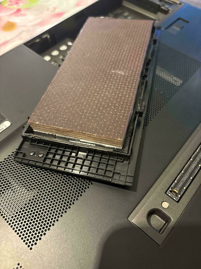 Fixed Colleague's Laptop And Found This Battery Surprise