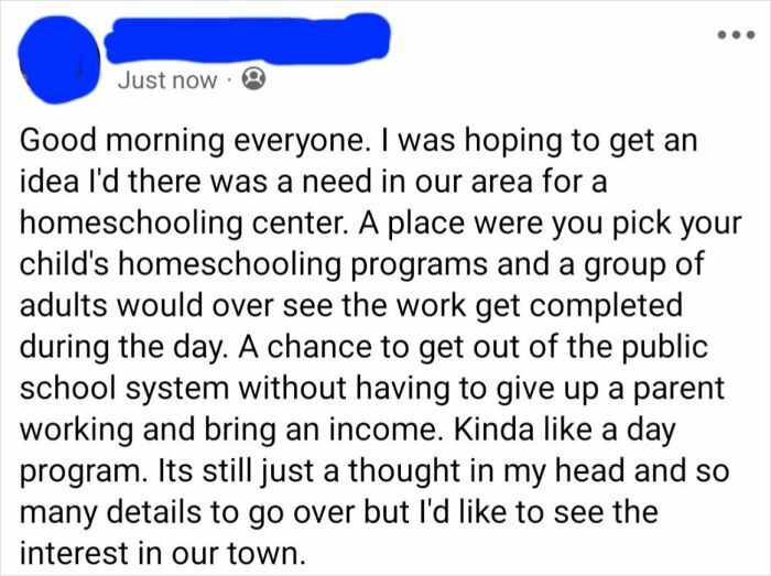 Homeschool Person Basically Invented School... Again
