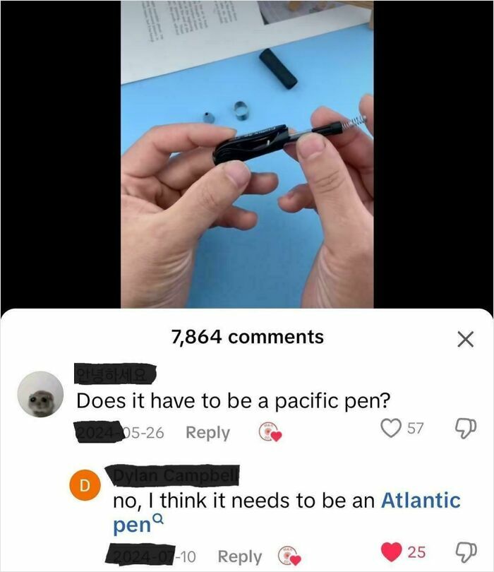 Does It Have To Be A Pacific Pen? Asking For A Friend