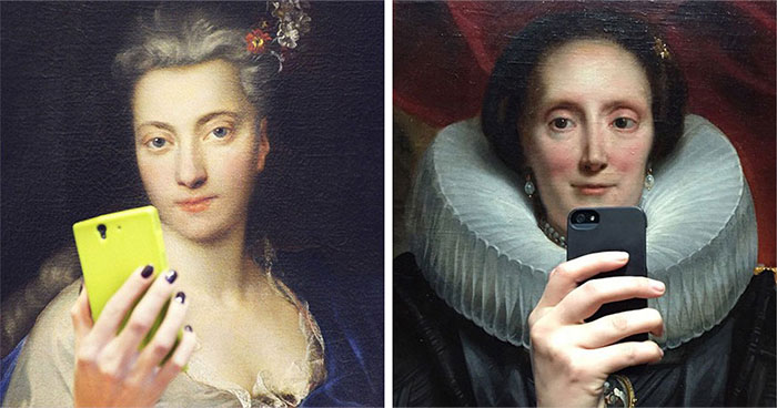 Wait, They Made Classic Portraits Look Like Selfies?! Yep, And They’re Hilarious