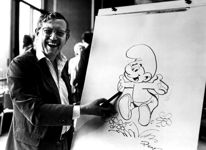 The Smurfs’ Daddy Shows Off His Masterpiece (1983)