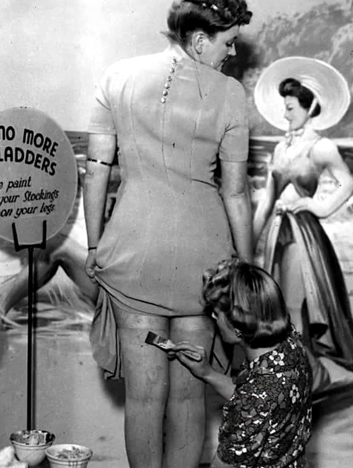 Painting Stockings On? Yes, It Happened During WWII Rationing