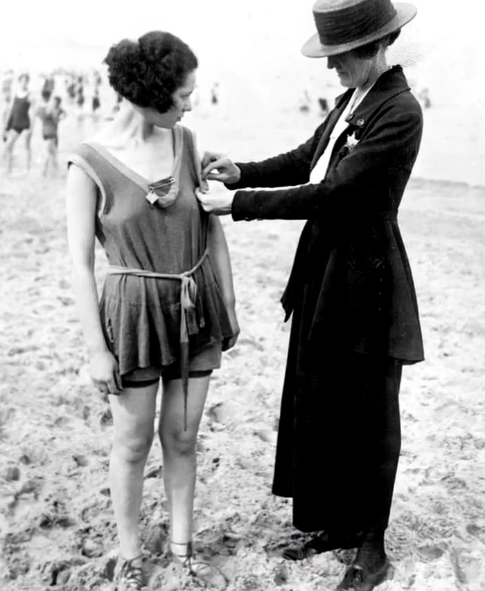 Police Checking Bathing Suits? The ’20s Were Strict!