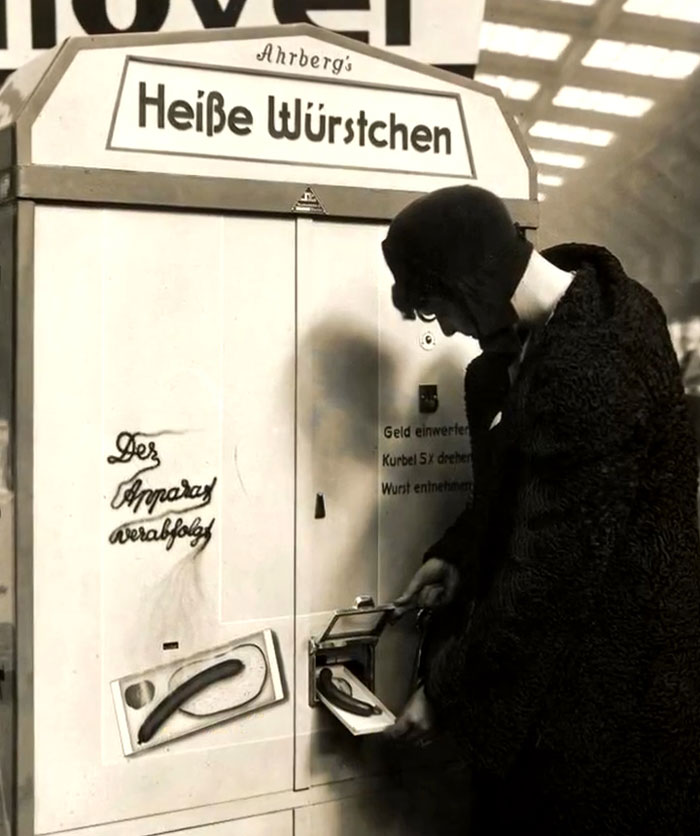 Warm Sausages from a Slot Machine? Germany, 1931