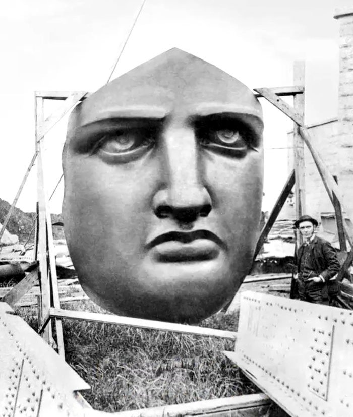 Statue of Liberty’s Face Before She Got Her Body—Kind of a Big Deal