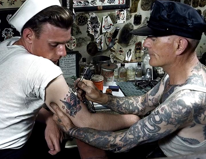 Sailor Getting Inked in Virginia, 1939 — Tattoos for Days