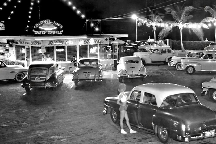Cruising in a 1950s L.A. Diner Drive-In