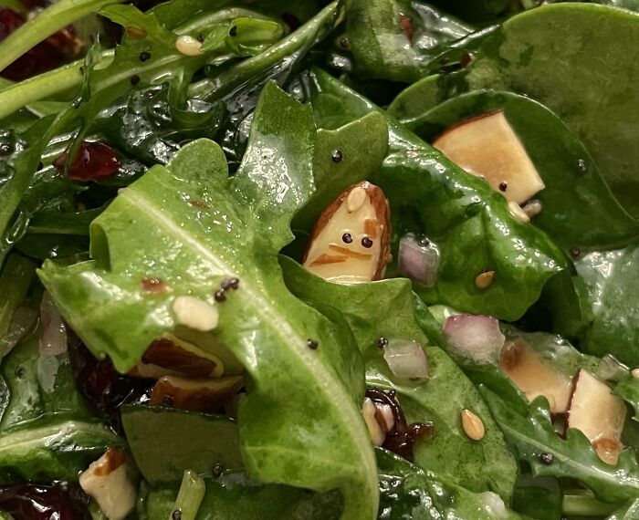 This Almond in My Salad is Straight Up Giving Me the Side Eye