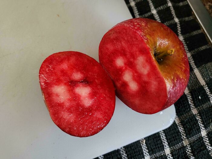 My Apple Was Red Inside. Never Seen This Before!