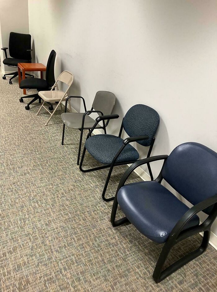 Doctor’s Office Waiting Room Sports 6 Different Chair Styles—Mix and Match!
