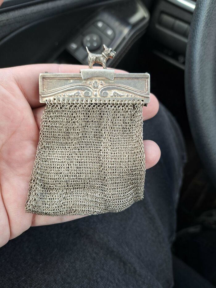 Scored a 1920s Silver Chain Mail Purse Made In Portugal!