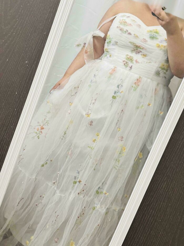 Maybe Found My Wedding Dress at Goodwill for Just $10 - Fingers Crossed!