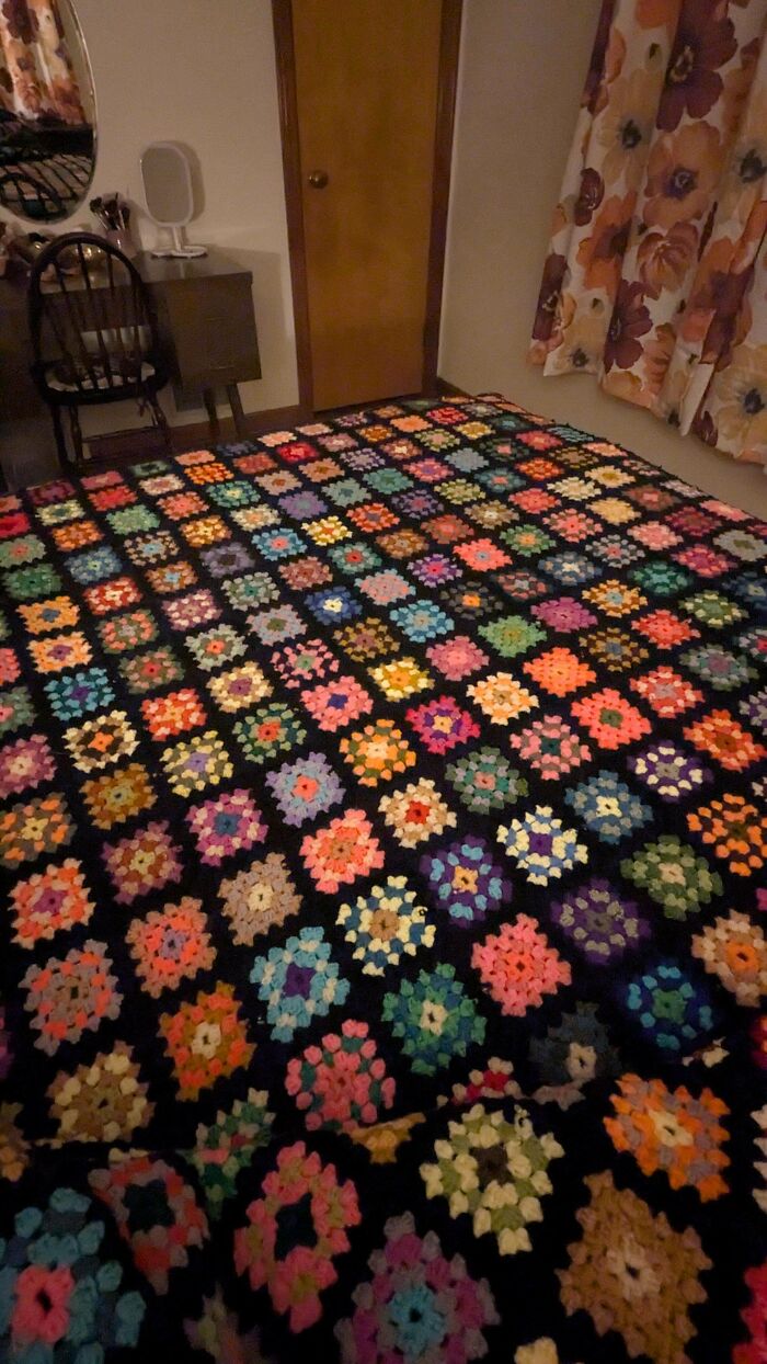 Had to Rescue This Beautiful Granny Square Blanket for $8