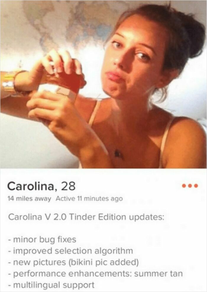 "New" Bio Version That Hungers for Swipes