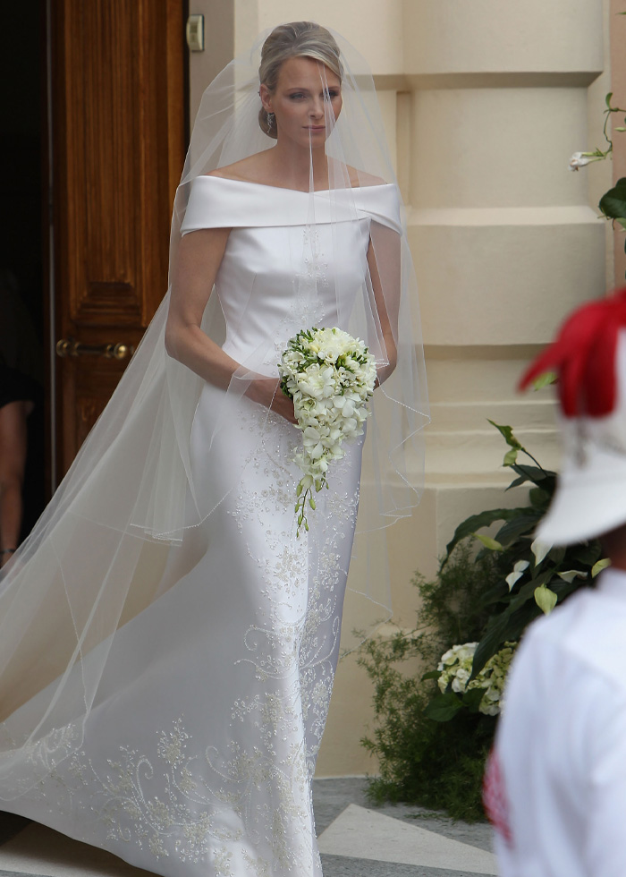 Princess Charlene's Sparkly Giorgio Armani Dress