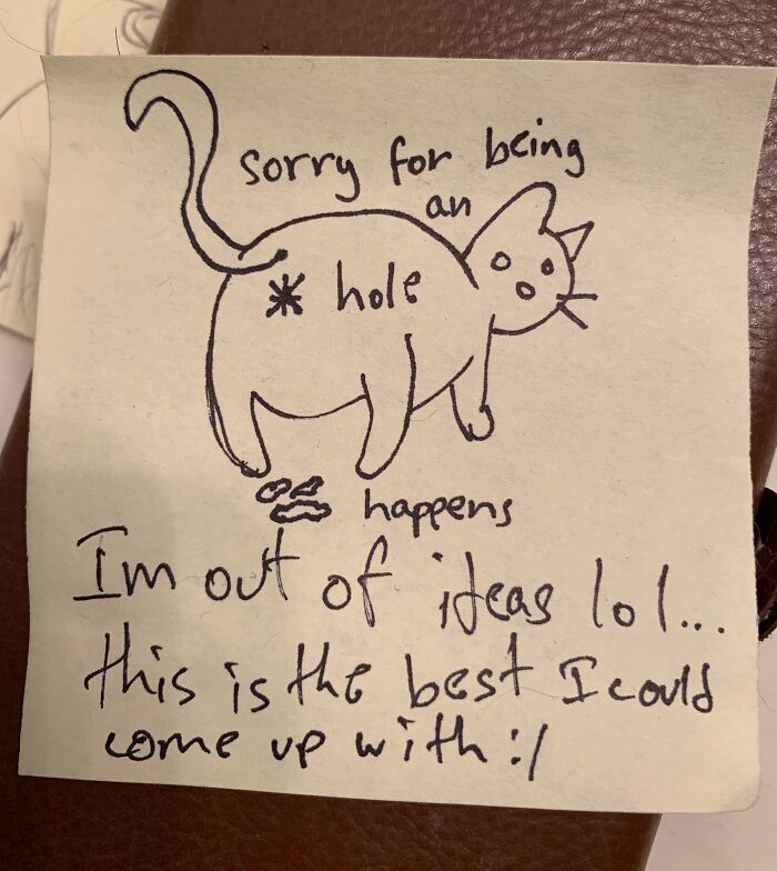 Husband’s Apology Note Is Surprisingly Sweet