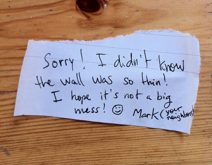 Found This Secret Apology Note Hidden in My Wall