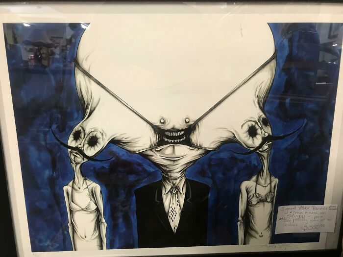 This Painting At An Old Thrift Shop Screamed “Why?!”