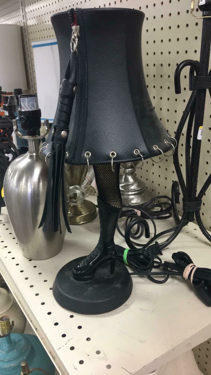 This Lamp Haunts My Thoughts. Found Near Indy