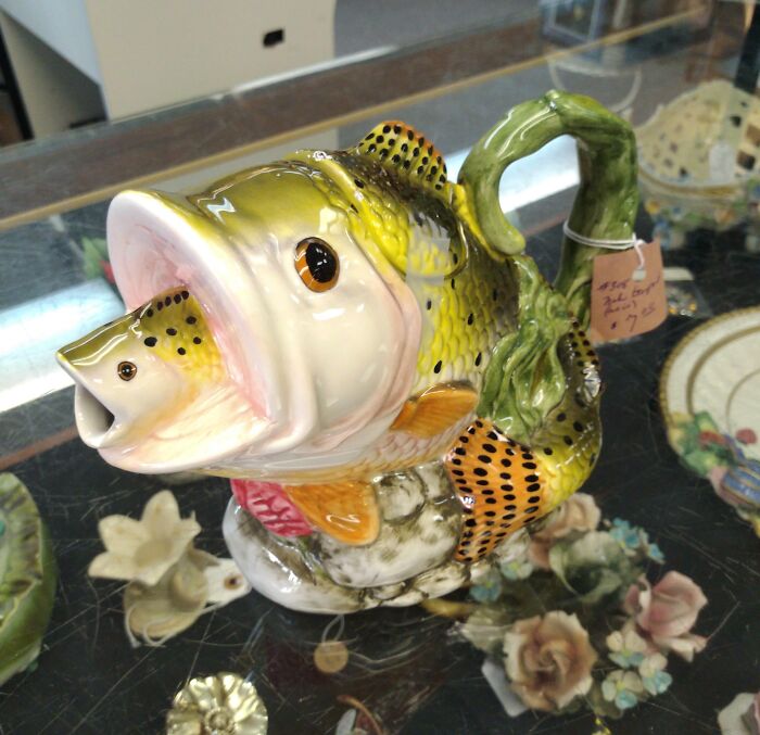 Got The Fish Teapot For $6.01 And Needed It, No Questions