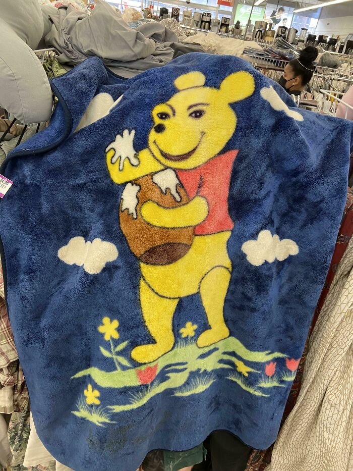 Definitely A Cursed Winnie The Pooh Blanket