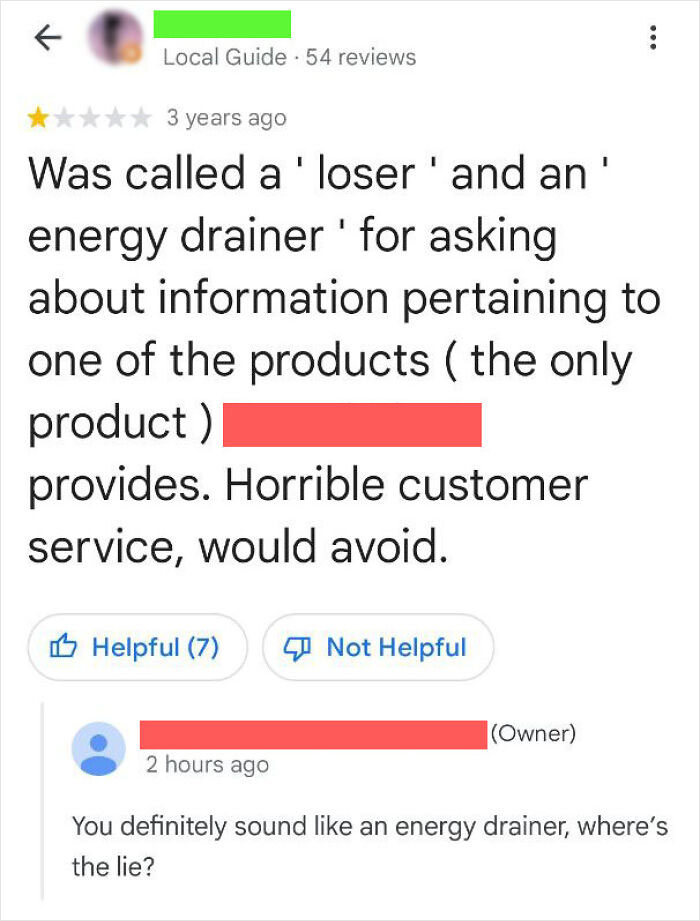 Three Years Late, Owner Finally Responds To 1-Star Review (Too Little, Too Late)