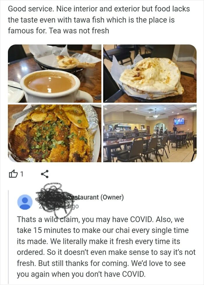Local Pakistani Restaurant's Reply Drama Is Next Level