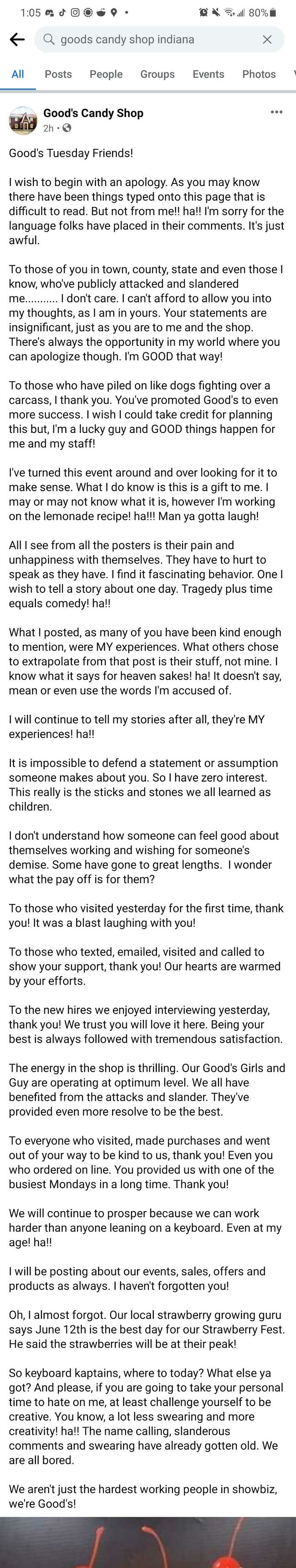 An Update To The Owner’s Non-Apology. Yikes!
