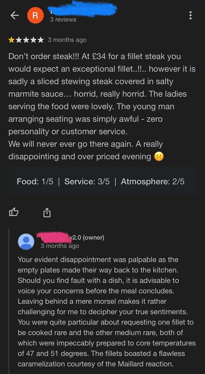 Restaurant Owner Answers ALL Criticism Like This