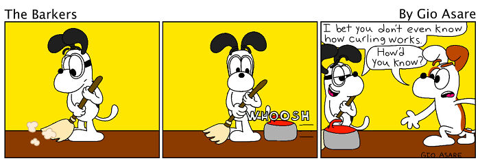 When Winter Olympics Crash The Barkers Comics!