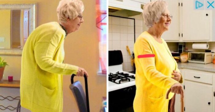 Back-Straightening Ad But Make It Photoshop Gone Wrong