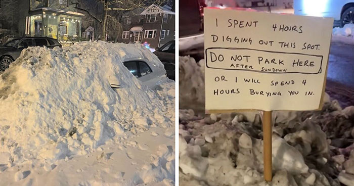 Parking Lot Snow Wars: The Epic Battle for Your Spot!