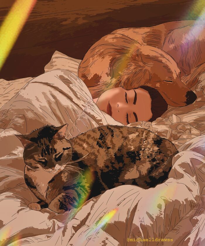 Meet The Artist Who Turns Your Pet Pics Into Heart-Melting Digital Portraits!