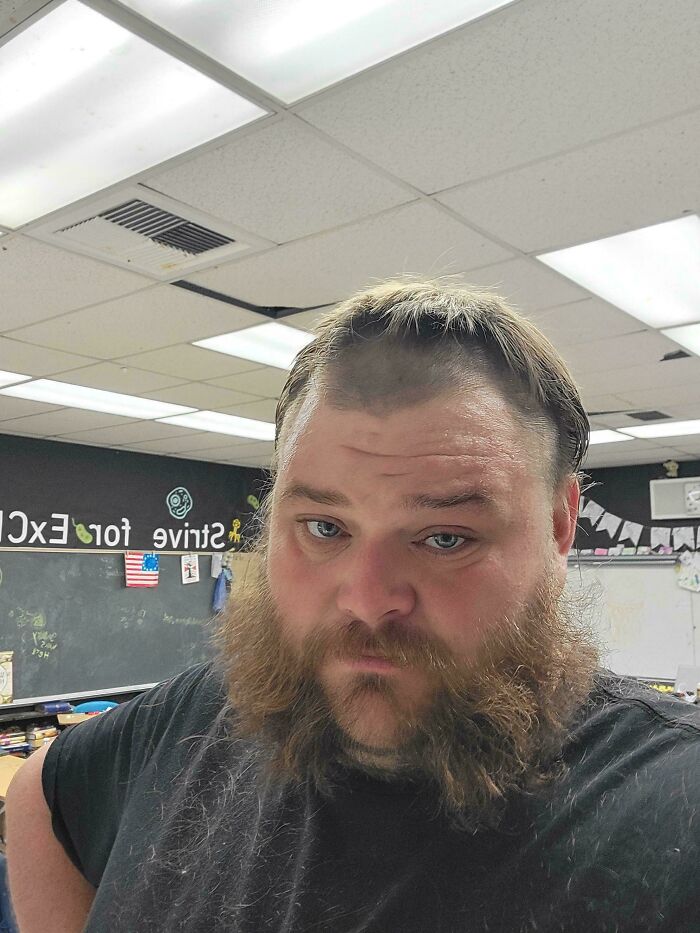 Teacher Lets Graduates Cut Hair Every Year. This Year: The Full Van Buren!