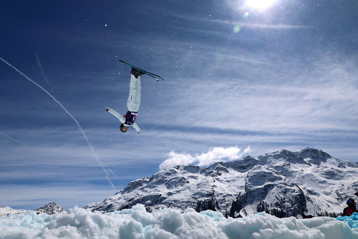 Winter Sports, Silver: Danielle Flying High In St Moritz By Claudia Greco