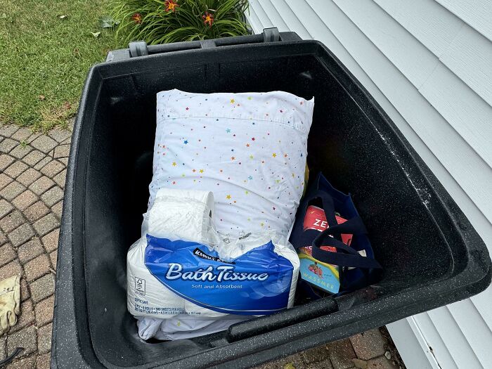 Father-In-Law Thought It’d Be Okay to Toss Our Stuff in the Trash ‘To Protect from Rain’