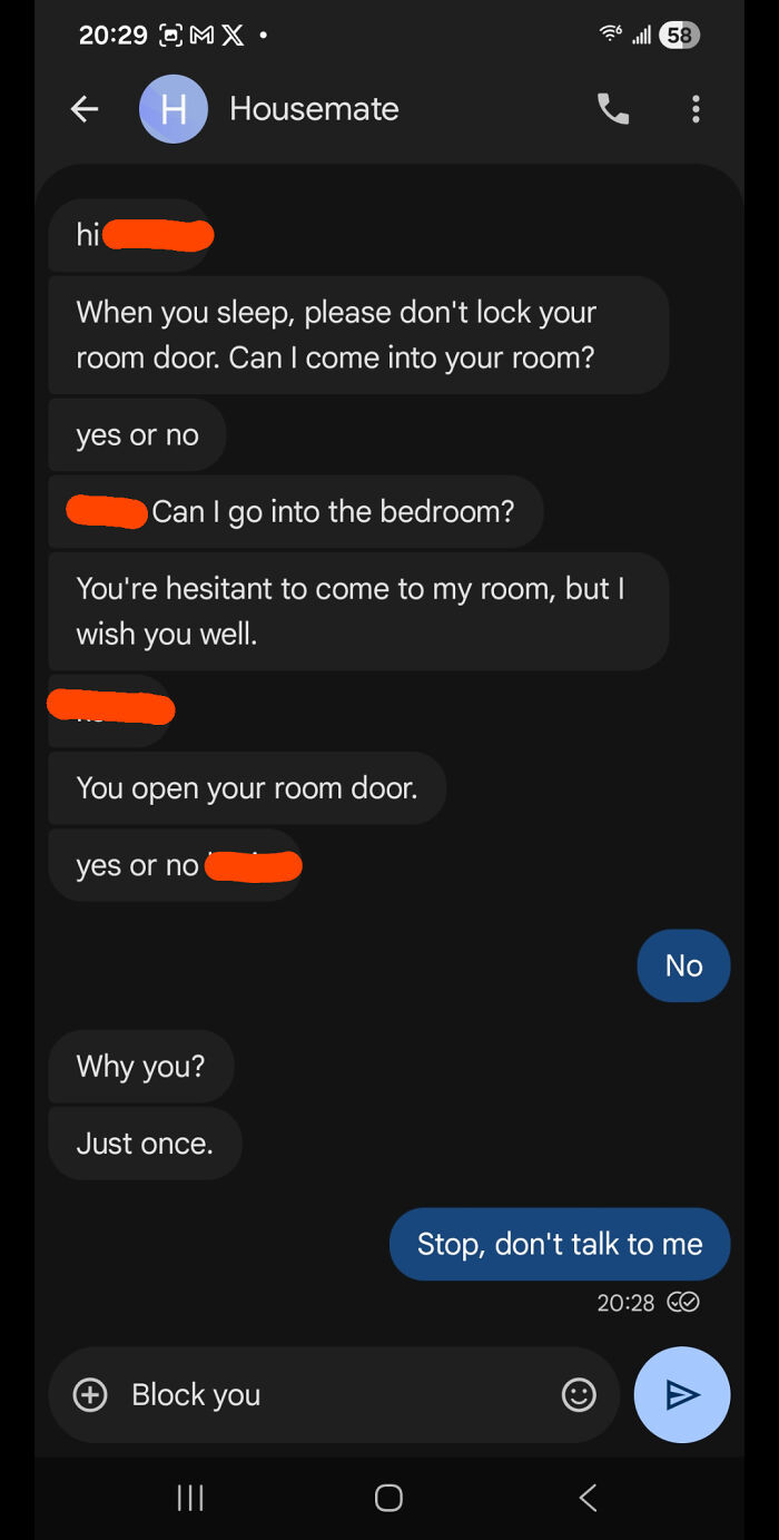 Creepy Old Housemate After I Gave Him My Number