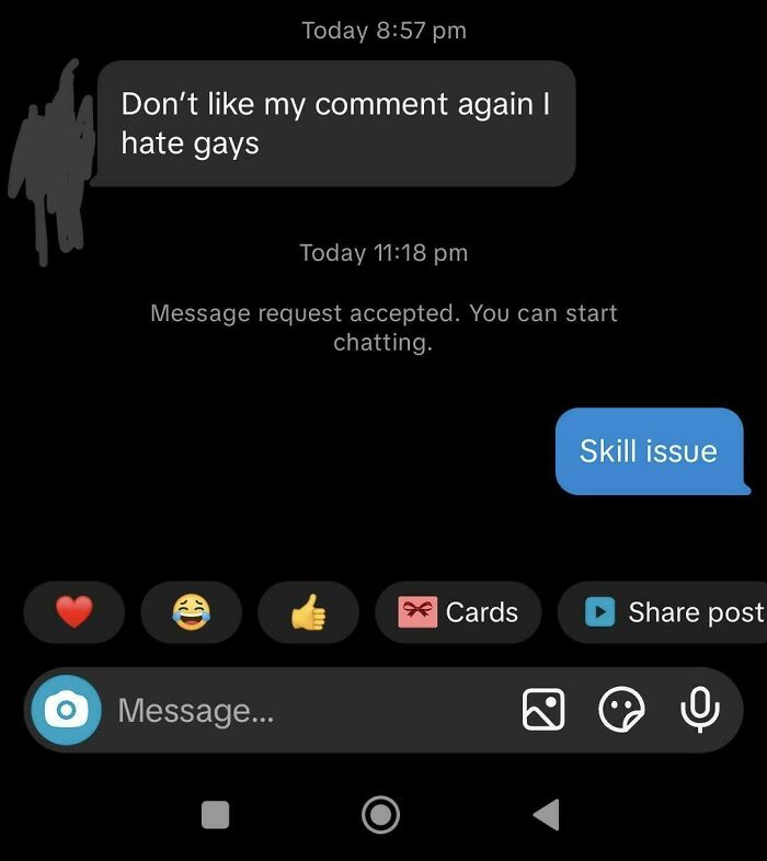 Liked a Random Comment and Got This Reply