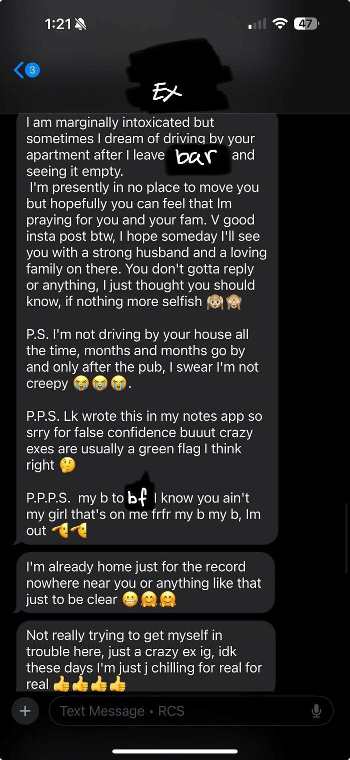 Ex From High School Still Texts Me, Swears He's Not Creepy