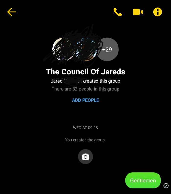 When You Create a Group Chat Just for Dudes Named Jared